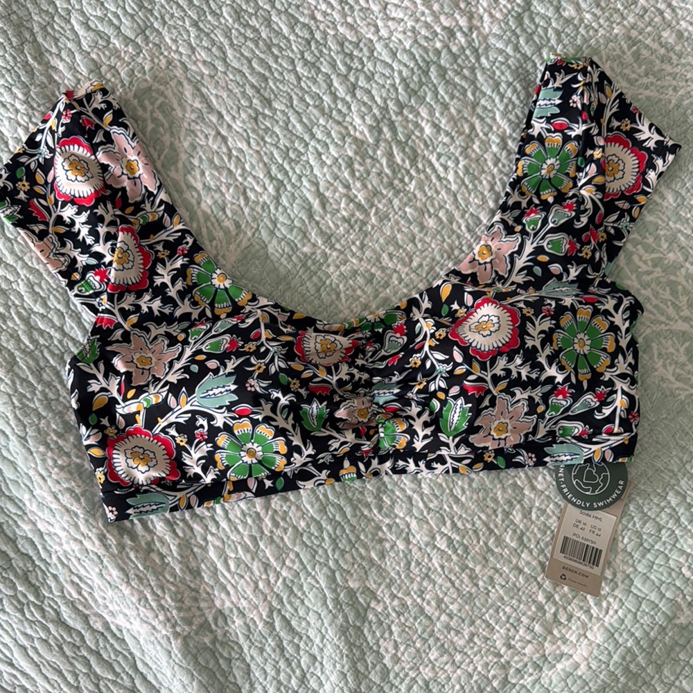 Floral Black Boden Swim top